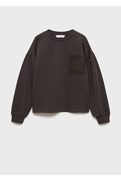 MANGO Kids Tığ detaylı sweatshirt