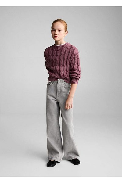 MANGO Kids Knit Detailed Knitwear Sweater