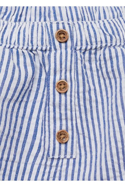 MANGO Baby Çizgili pamuklu şort