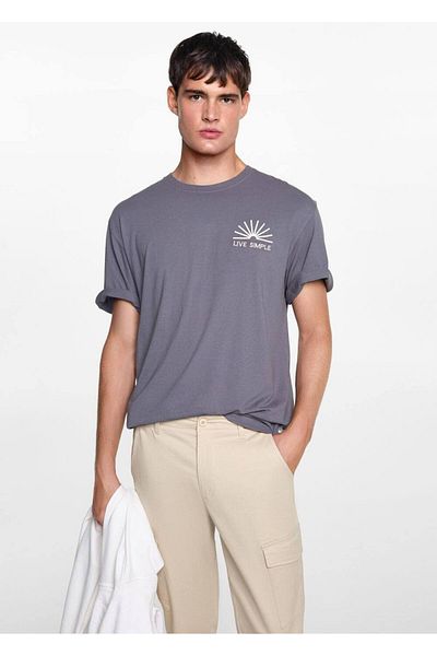Mango Teen Βαμβακερό παντελόνι Cargo