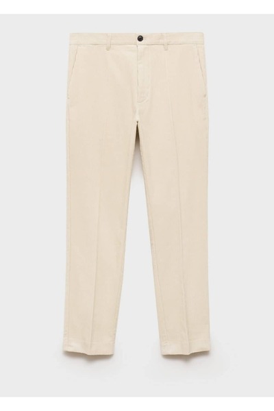 MANGO Man Regular kesim fitilli kadife pantolon