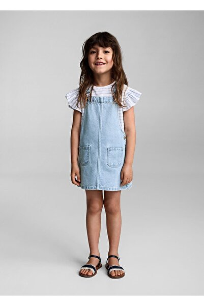 MANGO Baby Kısa Kot Jile Elbise