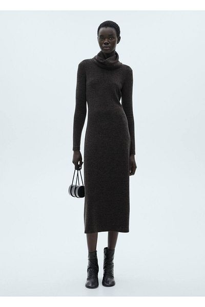 MANGO Woman Turtleneck Knitwear Dress