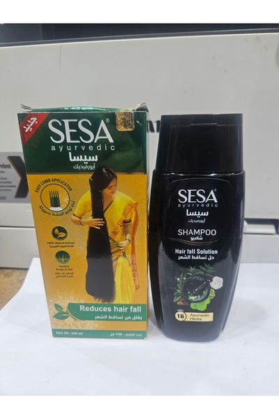SESA زيت سيسا الهندي 200 مل + شامبو سيسا 200 مل قطعتين