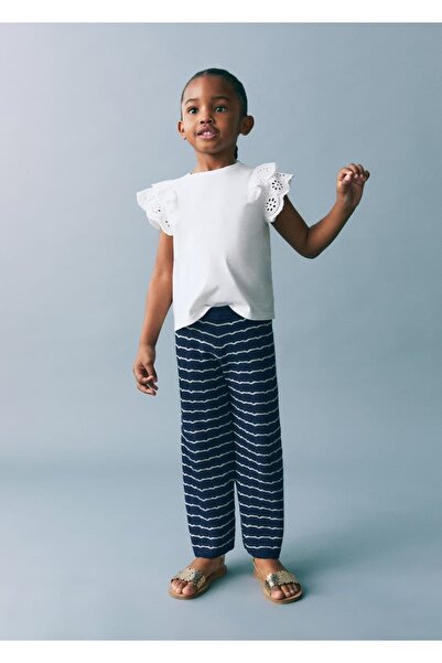 MANGO Baby Смугасті в'язані штани