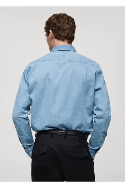 MANGO Man Normal kesim denim gömlek
