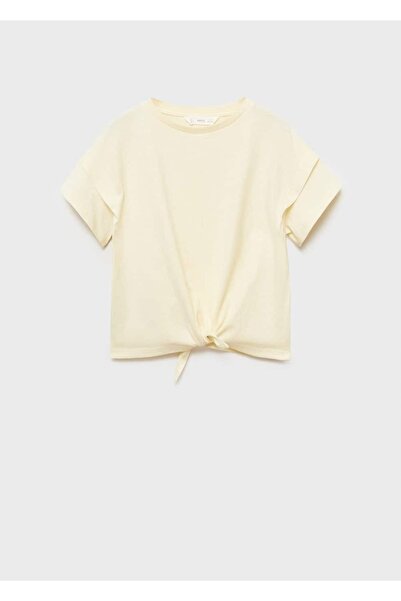 MANGO Kids Tricou din bumbac cu noduri