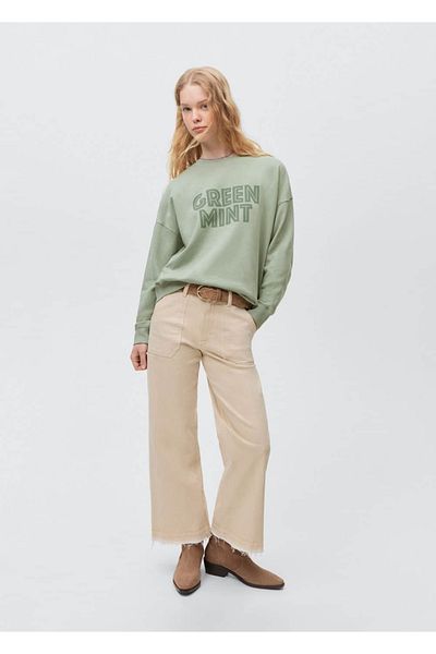 Mango Teen Sweatshirt with writing and patterns