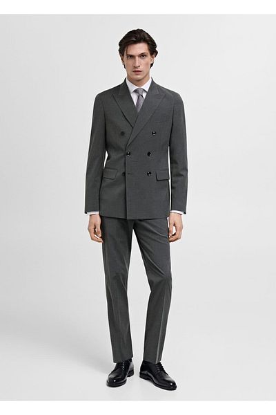 MANGO Man Slim Fit Fabric Trousers