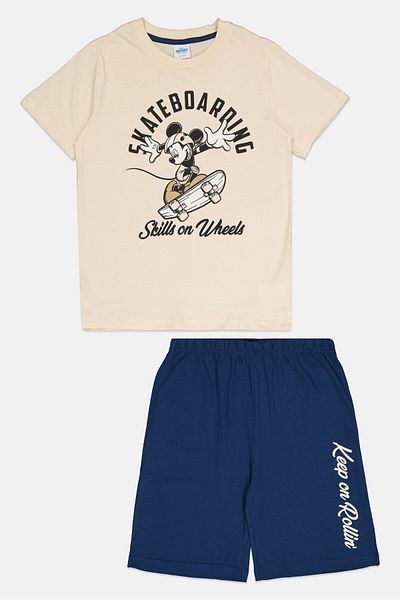 Disney Kids Boy 2 Pcs Mickey And Friends Pajama Set, Multicolor