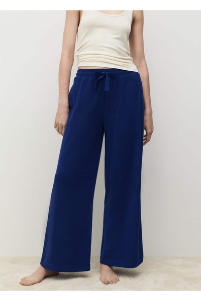 MANGO Woman Terry Cloth Cotton Pants