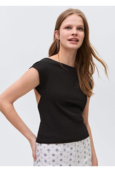 Mango Teen 100% pamučna majica sa okruglim izrezom