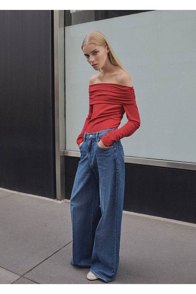 MANGO Woman Offene Bluse
