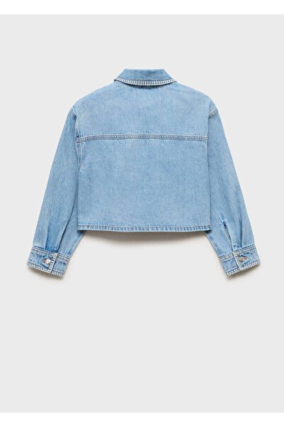 MANGO Kids Crop Denim Ceket