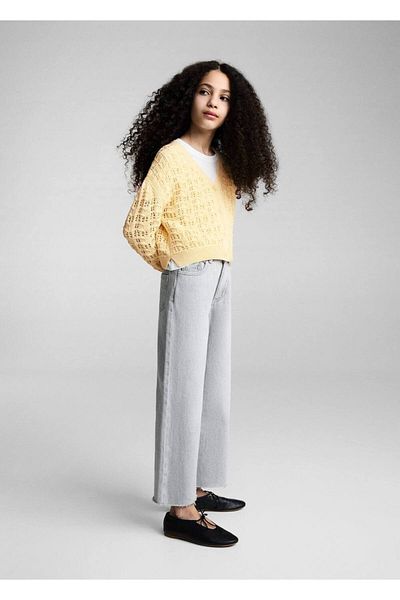 MANGO Kids Embroidered Knitwear Cardigan