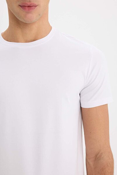 DeFacto Slim Fit Slim Fit Crew λαιμόκοψη D3515AX25SP