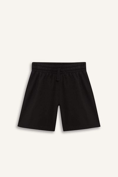 DeFacto Girl's Relax Fit Elastic Waist Basic Plain Shorts D9058A825Hs