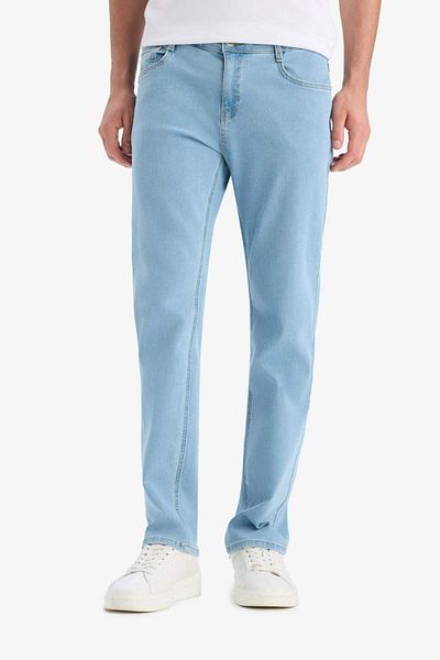 DeFacto Sergio Regular Fit Normal Fit Κανονικό τζιν παντελόνι με σωλήνα μέσης E7268AX25SM