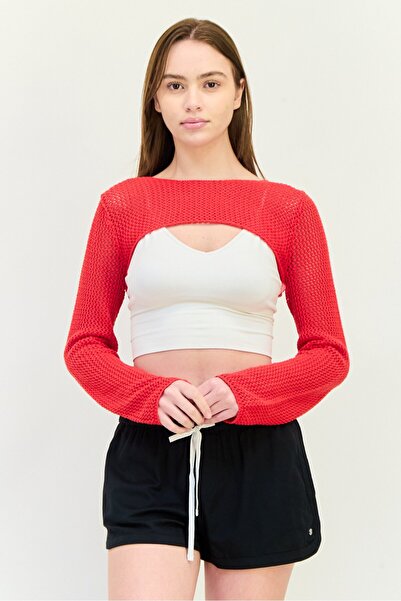 Don't Call Me Jennyfer Women Bateau Neckline Crochet Long Sleeves Cover Up To...