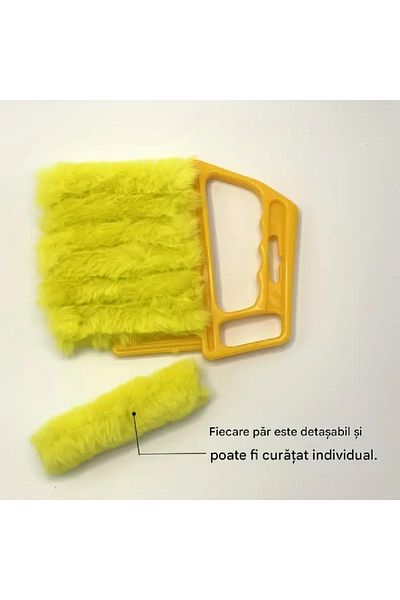 PAA-home PAA-home® blind cleaning brush with ergonomic handle and 7 soft fibers, ideal for dust and dirt
