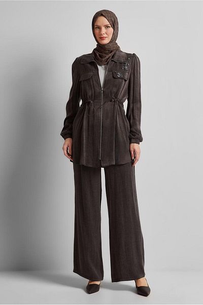 Alvina Belted Pants Suit 45482