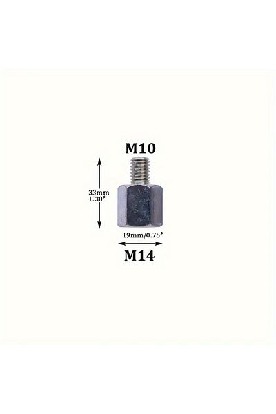 louCnloin M14 Change M10 1pc Multipurpose Adapter M14 To M10 Or M14 To 5/8-11 Or 5/8-11 To M14 Universal Threa