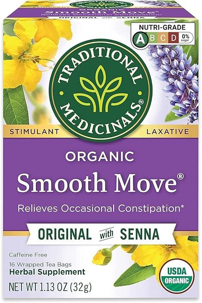 TRADITIONAL MEDICINALS شاي سموث موف العضوي 16 كيس