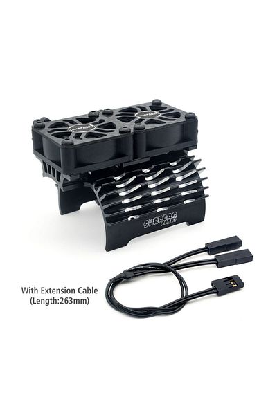 Choice 40-42mm Black Surpass Hobby Rocket Metal Motor Cooling Fan 40mm Double Cool Fans Heat Sink For 1/5 1