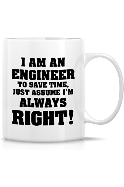 ritz Funny Mug by Ritez - I'm an Engineer, Always Assume I'm Right