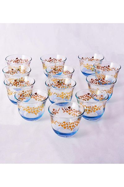 Generic I HOME Turkey Tea Glasses Cups Set of 12 for Party - (Arabic tea cups) 12PCS CAWA CUPS SET