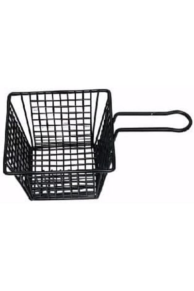 Generic B&D Small Food Basket for Appetizers and Sides, 12.6 x 12.8 x 9.5 cm, Metal