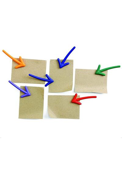 Generic 12Pcs Arrow Shape Decorative Refrigerator Magnets, Fun Fridge Magnets 3D Dimensional Sticky Notes M