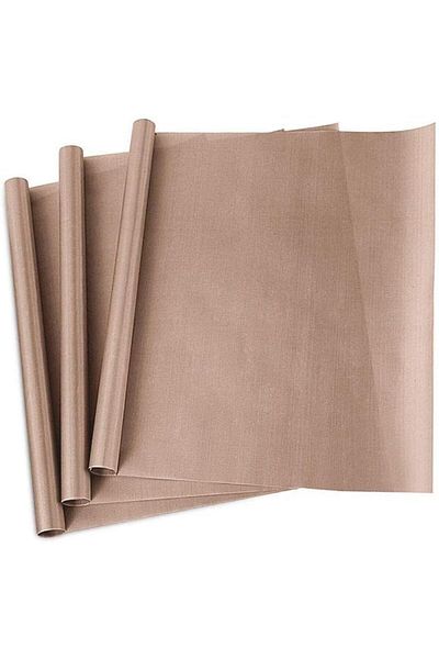 Generic Non-Stick Teflon Sheets – Set of 3 Reusable, Heat-Resistant, and Washable Baking Mats for Cooking,