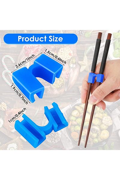 Generic Azonee Chopstick Helper, 5 Pcs Reusable Chopsticks Helpers Training Chopstick Hinges Connector Trai