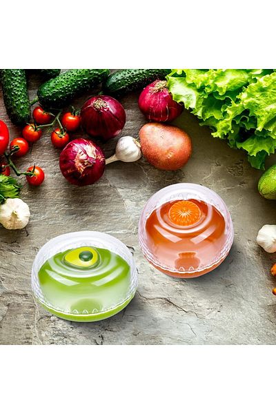 Generic ELECDON Fruit and Vegetable Storage Containers with Lids, Reusable Plastic Crisper Box for Refriger