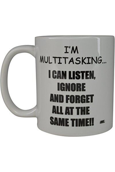 Rogue River Tactical Funny Coffee Mug by Rogue River - I'm Multitasking Ceram...