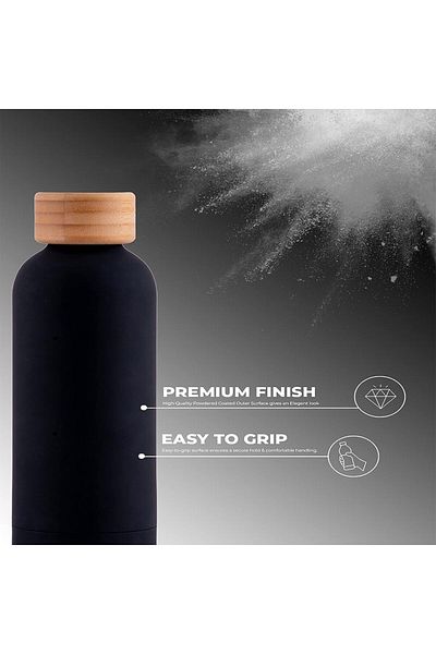 Generic X spring Insulated Water Bottles, 25oz/750ml Stainless Steel Water Bottles, Bamboo Cap Bottle, Vacu