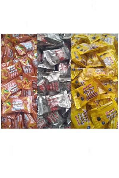 Ülker Ülker Extra Bonbon Karışık Şekerleme 1 Kg. (Mango & Şeftali, Gazoz, Limonata & Orman Meyveleri)