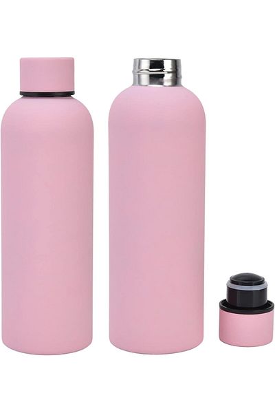 Generic 500ML Double Wall Insulated Stainless Steel Water Bottle for Cold and Hot Drinks, School and Work W