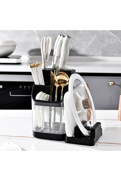Generic Tazweeq Multifunctional Kitchen Storage Rack, Kitchen Countertop Storage Rack for Cutting Board, Po