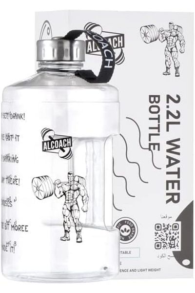 Generic ALCOACH Gallon Water Bottle With Times To Drink - 2.2L/74 OZ Water Bottle - Motivational Water Bott