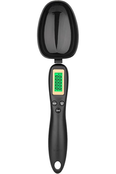 Mafiti ملعقة قياس إلكترونية بمقياس رقمي 500 جرام/0.1 جرام عالية الدقة مع شاشة LCD باللون الأسود