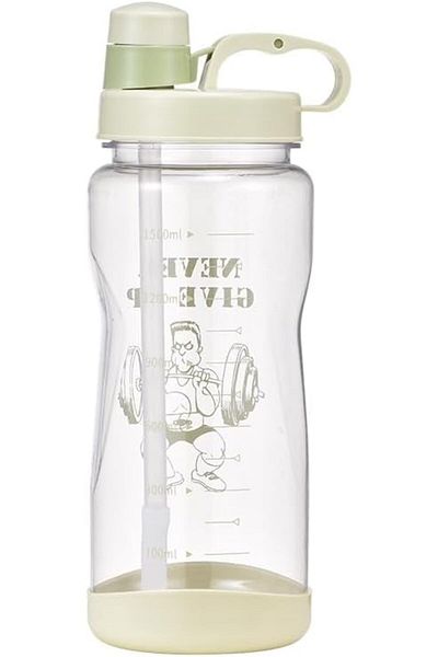 Generic ALCOACH 1.5L Water Bottle with Straw 48 Oz BPA Free Motivational Sports Water Bottle with Time Capa