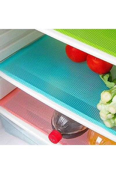 Generic Tazweeq 12 PCS Refrigerator Liners, Washable Mats Covers Pads, Home Kitchen Gadgets Accessories Org