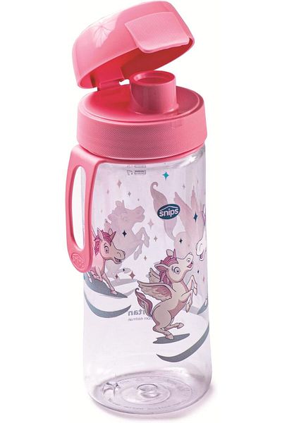 Generic Snips Unicorn Tritan Renew Decorated Water Bottle 500 ml - Leakproof BPA-Free Reusable Drinking Bot