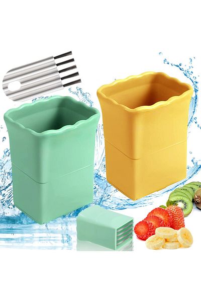Generic Easy Strawberry Cutter, Multi-Function Vegetable & Fruit Slicer, Mini Food Chopper - 2024 Creative