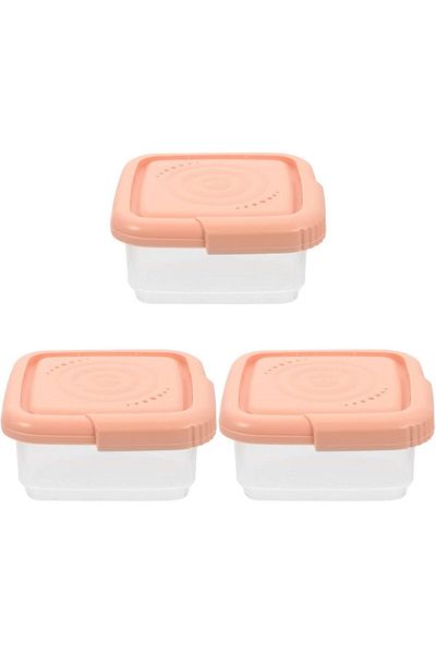 Generic KASTWAVE 3 Pcs Cheese Slice Storage with Lids, Lunch Meat Container for Refrigerator, Stackable Air