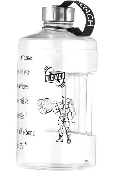 Generic ALCOACH Gallon Water Bottle With Times To Drink - 2.2L/74 OZ Water Bottle - Motivational Water Bott