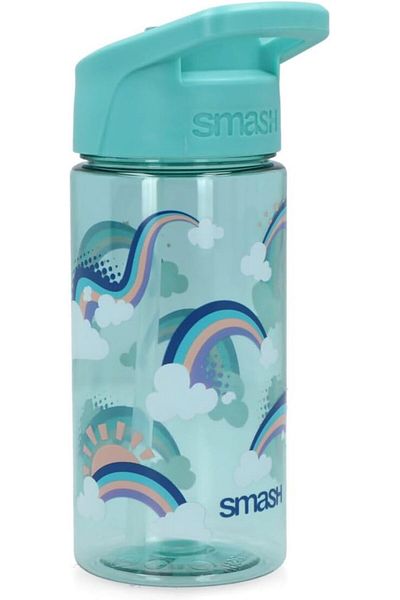 Generic Smash Rainbow Printed Water Bottle Blue 450Ml