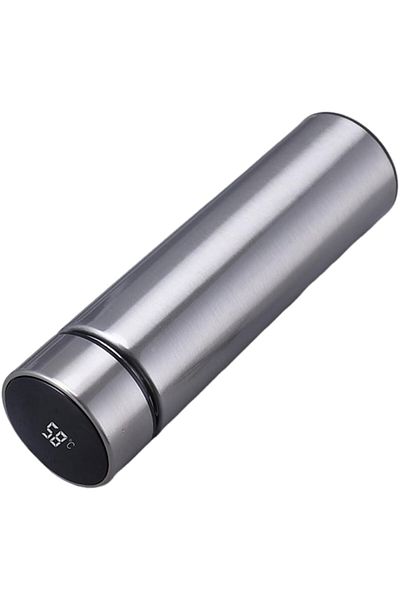 Generic Tazweeq Smart Water Bottle, 500mL Intelligent Digital Thermos Water Cup, LED Touch Display Temperat